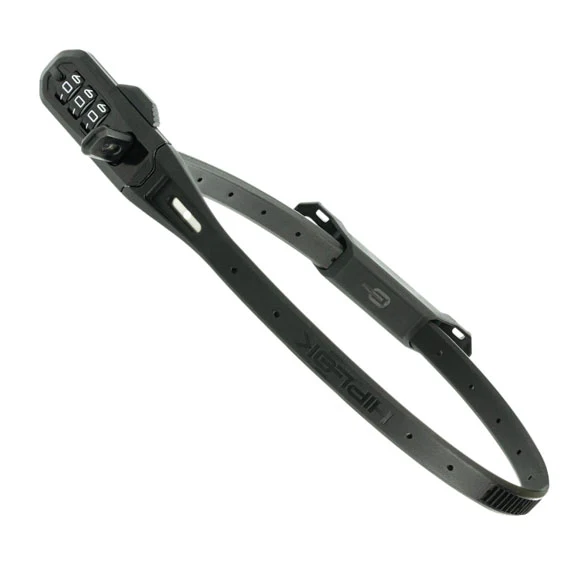 Hiplok Z Lok Single Zip Combo V2 Lock w/ Bracket Black