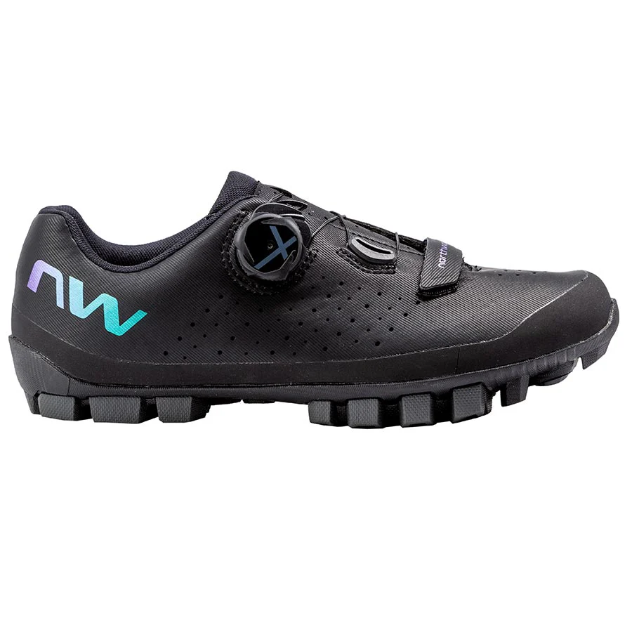 Northwave Hammer Plus Women MTB Shoes Black/Iridescent 37