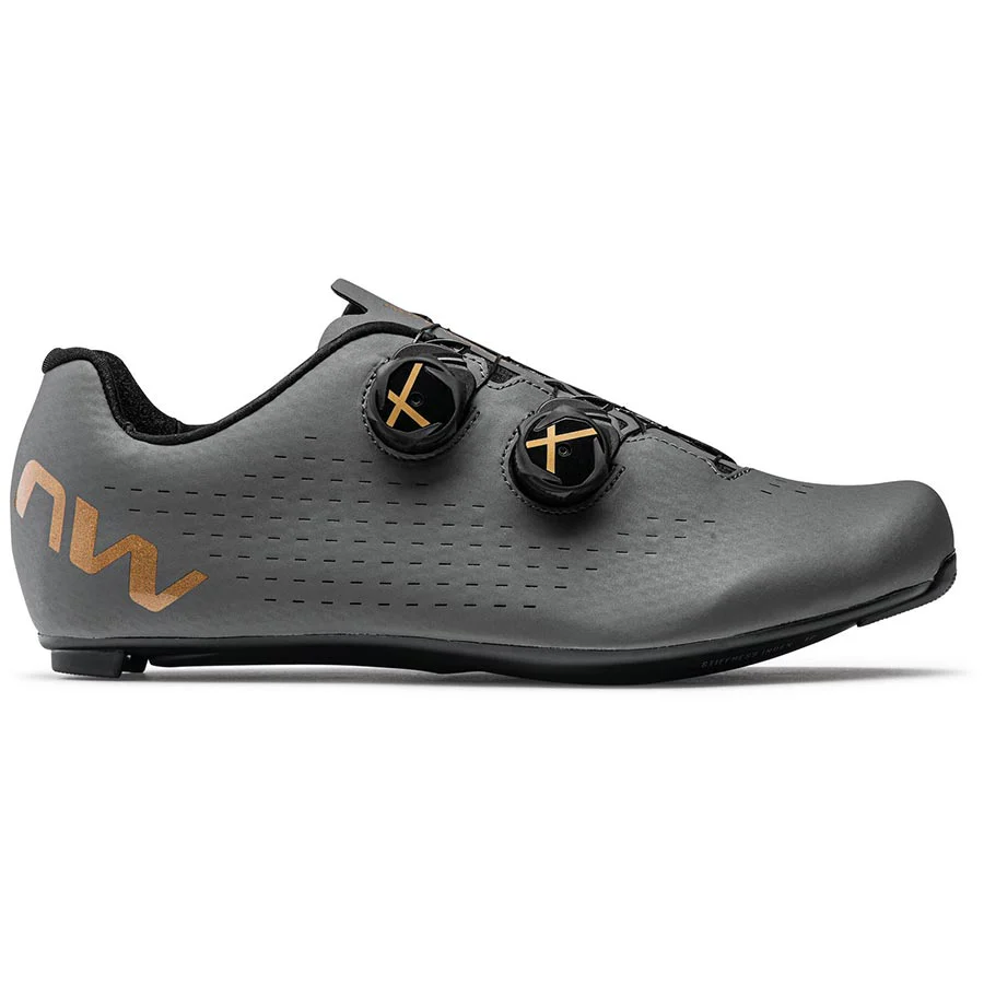 Northwave Revolution 3 Road Shoes Grey/Gold 47