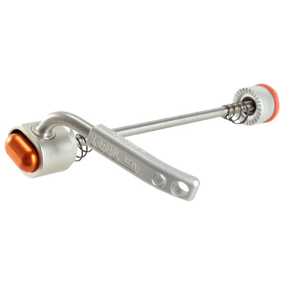 Paul Components Quick Release Skewer 100mm Front Silver w/Orange