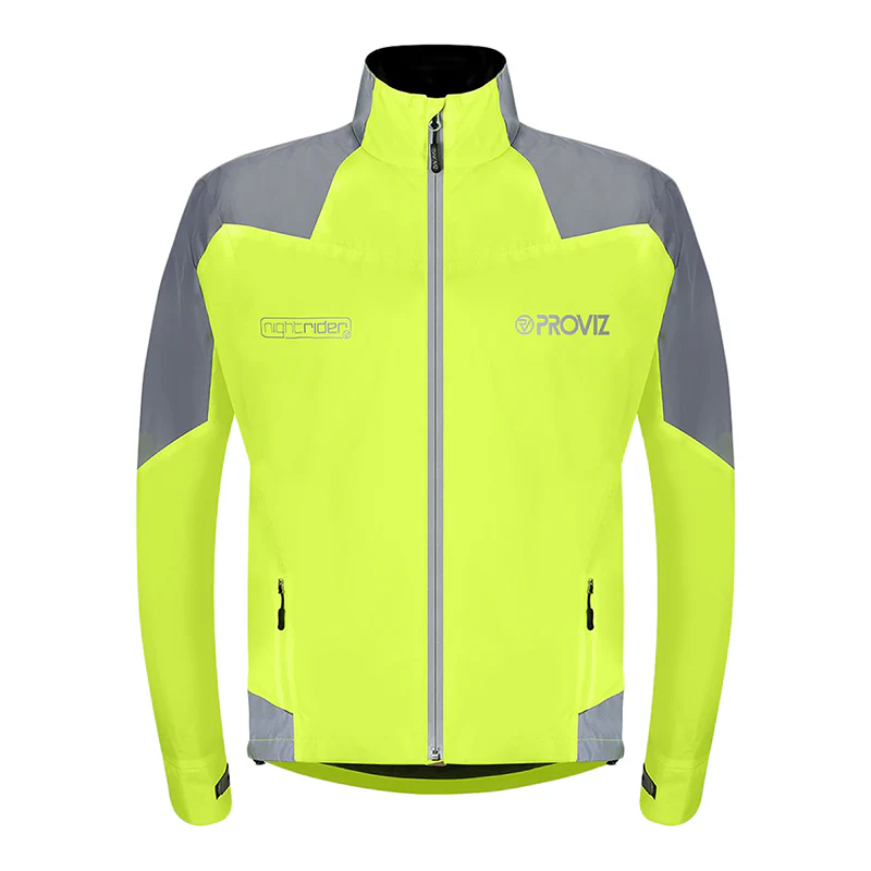 Proviz Nightrider 2.0 Cycling Jacket  XXL Men`s Yellow Polyester Pongee Yes