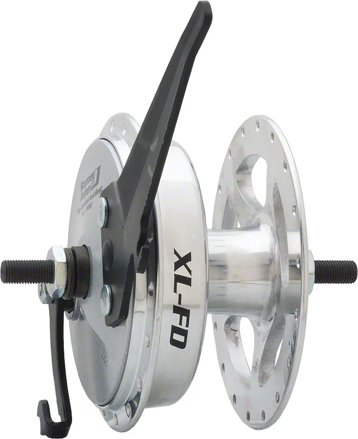 Sturmey-Archer XL-FD Front Hub - 9 x 1 x 100mm Drum Brake Silver 36h