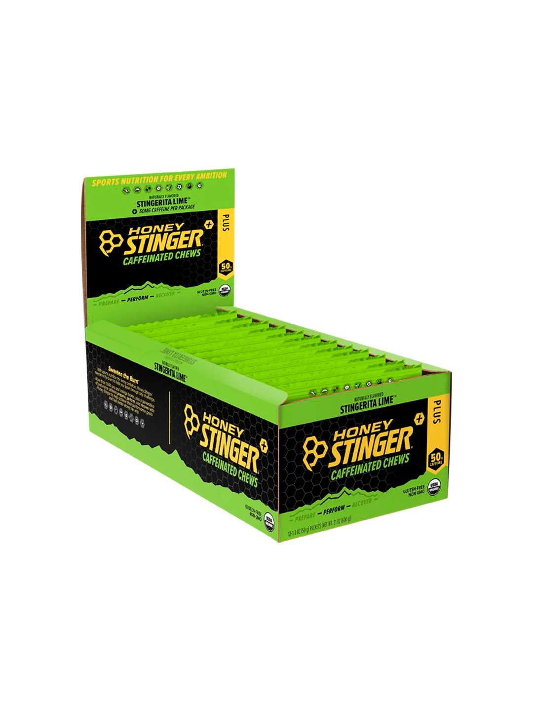 Supplement Honey Stinger Chews Stngrit Lime Caffeine 12 Pack