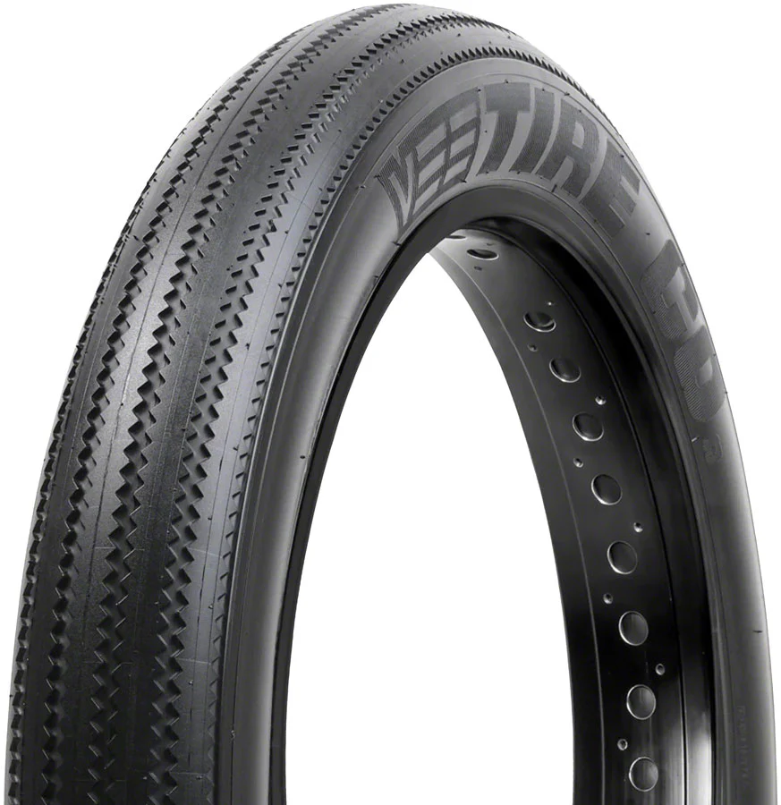 Vee Tire Co. Zigzag Tire - 20 x 4.0 Clincher Wire BLK Endurance Override E-Bike R-50