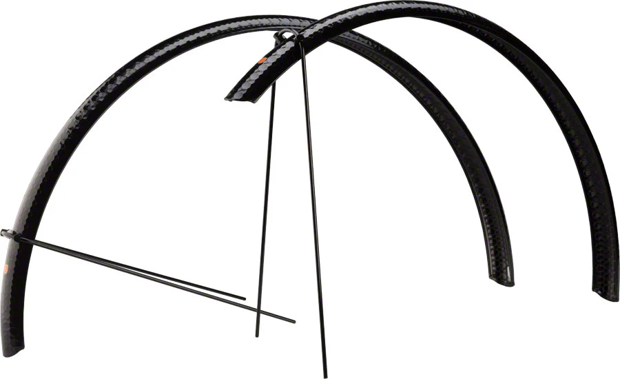 Velo Orange Hammered 700c x 45 Fender Set: Black (700c x 25-35)